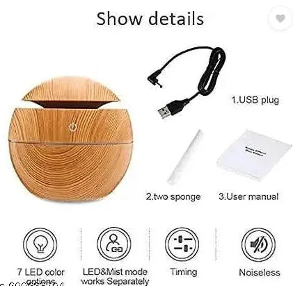 Automatic Spray Wooden Cool Diffuser, Air Humidifier (1 Units)