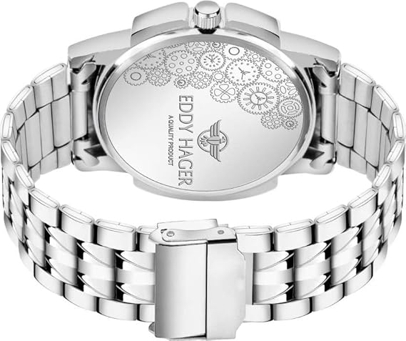 Premium Stainless Chain with Green Dial Watch (Silver Strap)