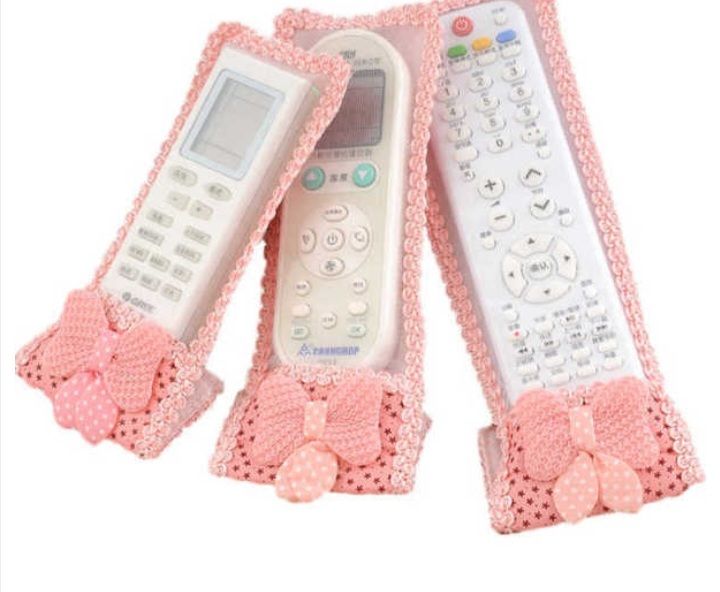 Dustproof Fancy Remote Cover Set of 3 (Multicolor)