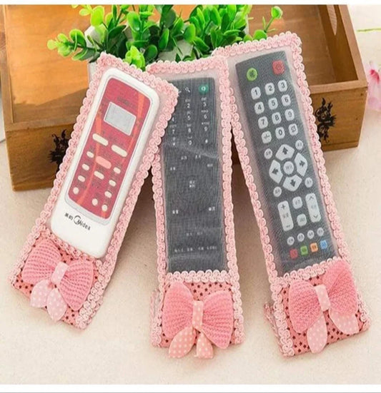Dustproof Fancy Remote Cover Set of 3 (Multicolor)